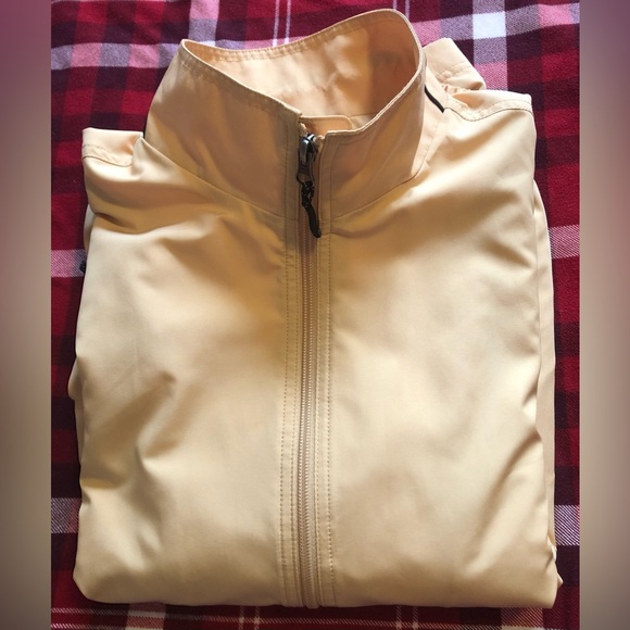 Cutter & Buck Men’s Medium Yellow Nautical Windbreaker Casual Sport Jacket - Picture 15 of 16